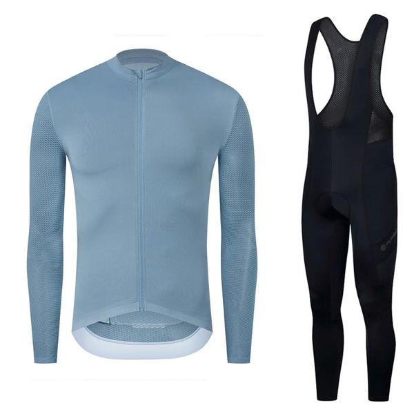 

racing sets ykywbike winter long sleeve cycling jersey warm set mountain road bike clothing men sportswear bicycle, Black;blue