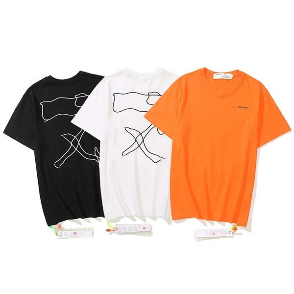 

t shirt low back irregular line arrow print short sleeves, White;black