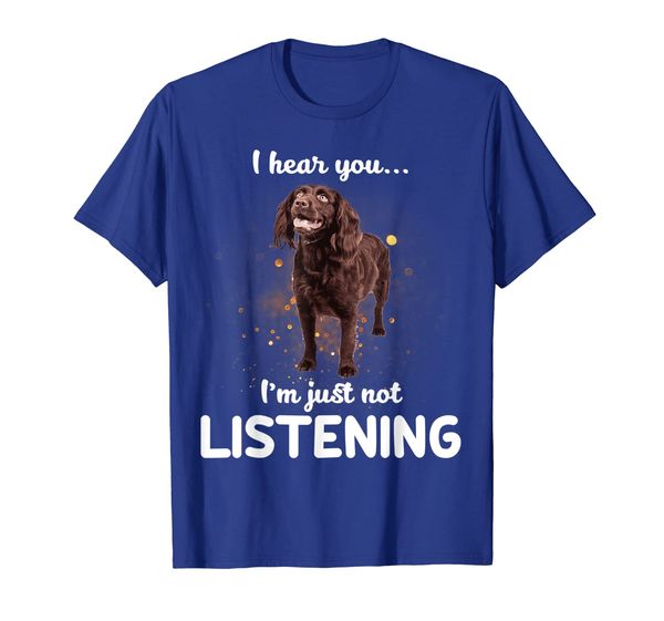 

boykin spaniel i hear you not listening t-shirt, White;black