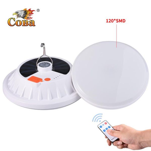 

led solar tent light 2000lm portable camping lantern remote control power bank waterproof usb rechargeable battery plastic