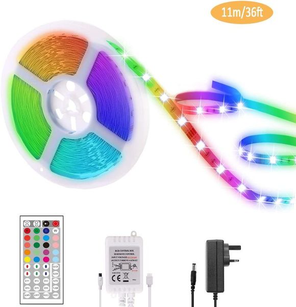 

led strip light remote control 1m36.1ft rope light dimmable for home bar party interior decoration rgb color changing