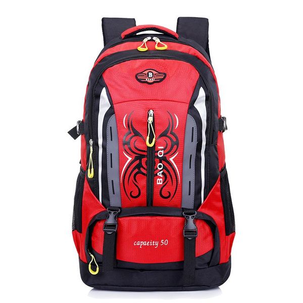 

backpack 50l climbing bag 2021 nylon material 4 colors outdoor sports lightweight travel waterproof camping hiking db153