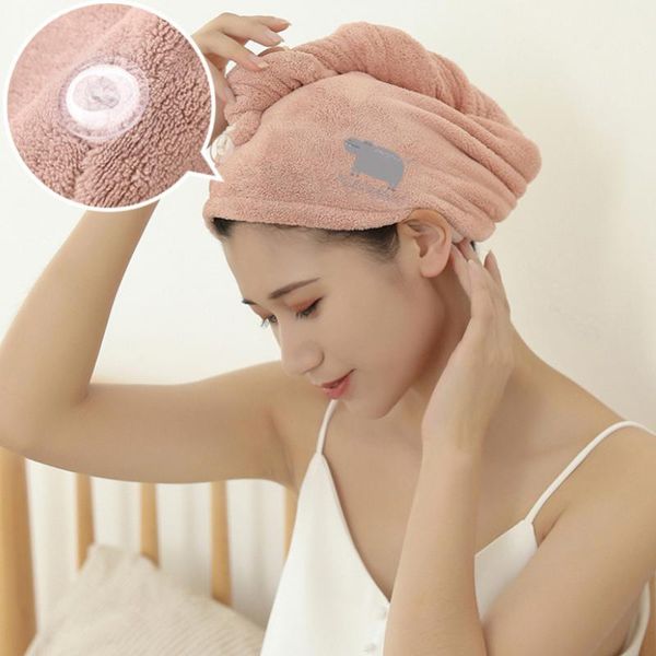 

duaqiaocxue shower caps microfibre after hair drying wrap womens girls lady's towel quick dry hat cap turban head bathing tools