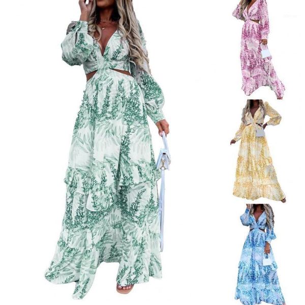 

women's swimwear vestidos floral print boho maxi dress lady bohemian summer long women beach dresses female robes party, White;black