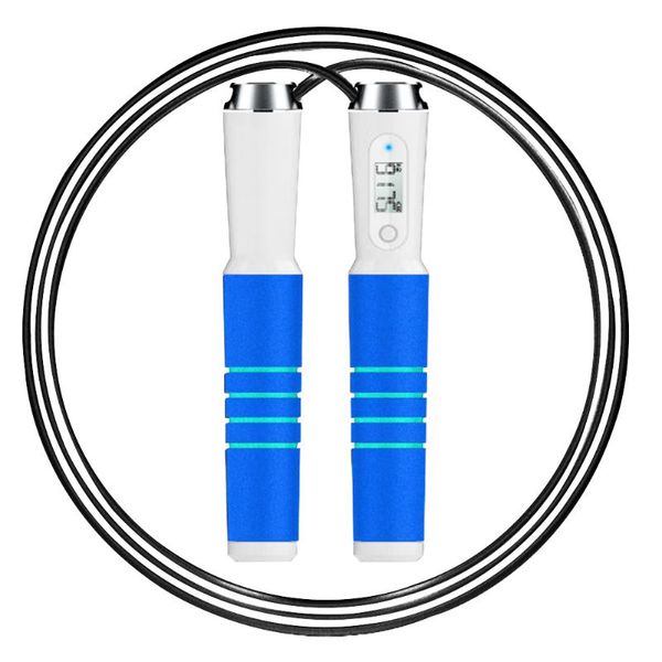 

weight setting non-slip adjustable alarm reminder smart skipping rope exercise intelligent speed counter bluetooth 4.0 calorie