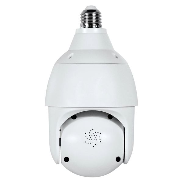 Tuya 3MP WIFI Testa della lampada Telecamera IP Visione notturna PTZ E27 Lampadina Video Sorveglianza CCTV