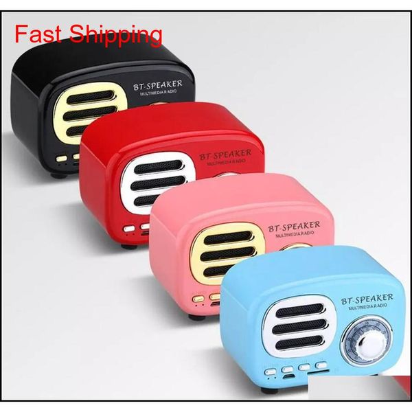 

retro wireless bluetooth speakers radio bt02 new retro cute mini bass with tf card interface bluetooth v4.2 speaker innovative gift x2 yeeyv