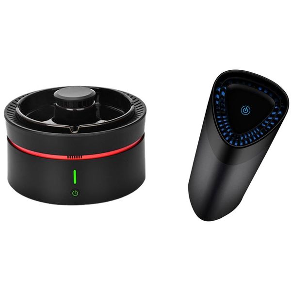 

2x car air purifier negative ion air purifier, in addition to odor, smoke, and pm2.5