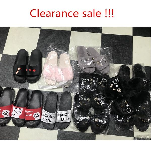 

slippers summer women clearance sales, Black