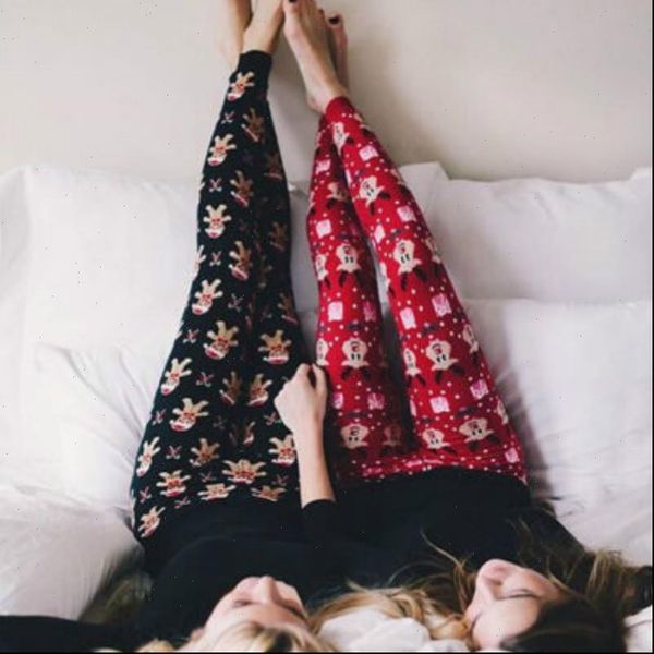 

christmas style carton leggings women print slim design fitness leggins women winter warm pants drop shipping, Black