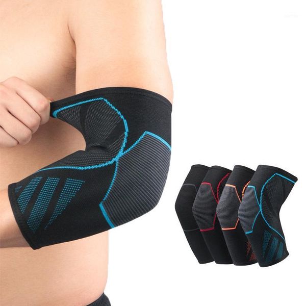 

elbow & knee pads support elastic nylon breathable arm warmers gym fitness outdoor sports basketball volleyball protector brace1, Black;gray