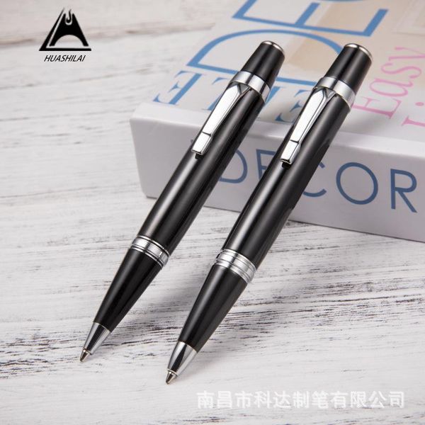 

ballpoint pens 1pcs pen stationery for school 2021 office accessories metal gel business gift luxury fashion black 03788, Blue;orange