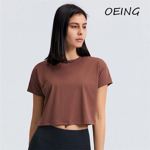 

yoga outfit women shirt short sleeve workout gym sport crop plus size