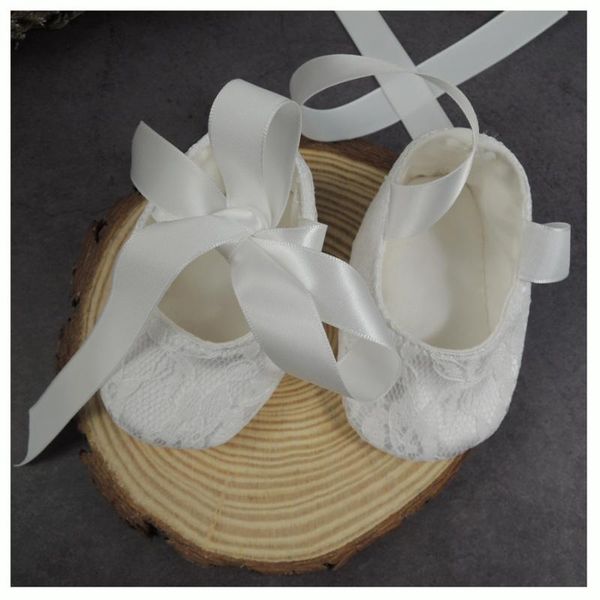 

first walkers handmade soft sole born christening shoes lace white baptism shoe walker princess baby