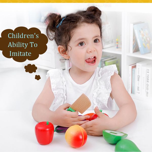 

2021New Toy Early Educational Cooking Simulation Miniature Food Model Cut Plastic Magnetic Fruits and Vegetables Toy As Kid Gift