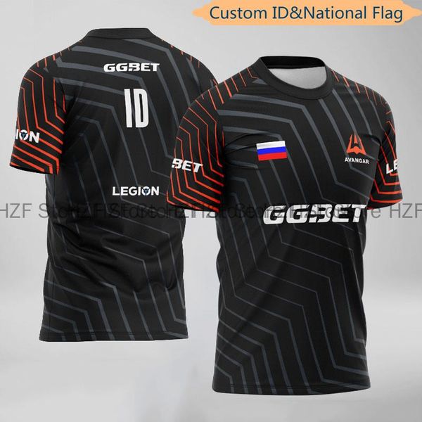 

men's t-shirts csgo e-sports avangar team uniform fans customized id t shirt for men women custom name tshirts tee clothing style, White;black