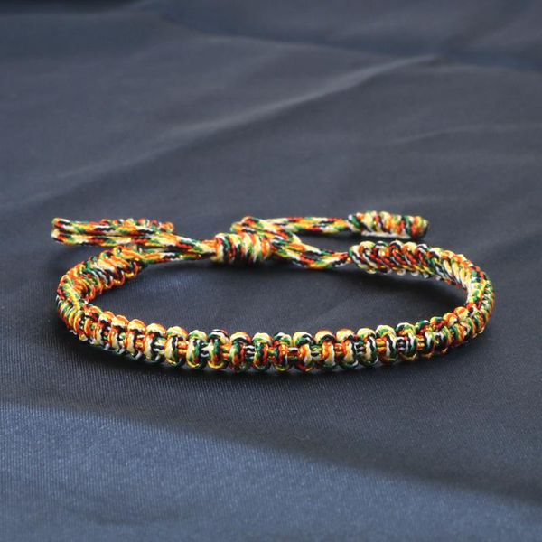 

tennis multicolor string men bracelet good lucky rope charm bracelets bangles adjustable women wrap couple male wristband homme jewelry, Golden;silver
