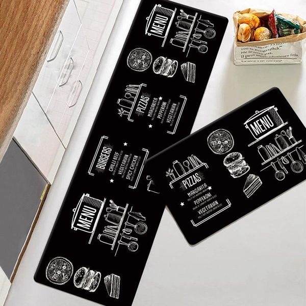 

carpets 2pcs/set kitchen mat non slip carpet long strip rugs cartoon floor living room hallway entrance doormat alfombra