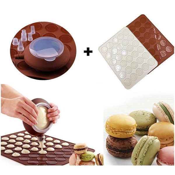 

oven diy decorative cake muffin pastry mould macaron macaroon baking mold sile pot sheet mat nozzles qyloqx