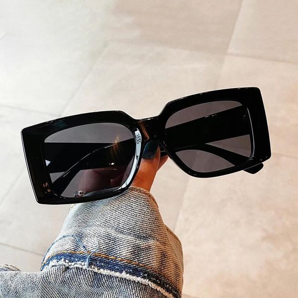 

sunglasses fashion square small leopard for women trend vintage black sun glasses elegant classic big shade, White;black