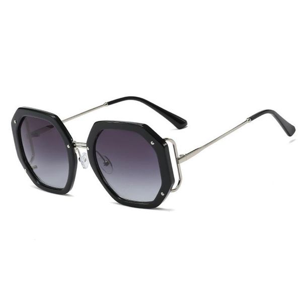 

royal fashion design brand gradient sunglasses women vintage square ss246 polygon oversized glasses women sun goggles uv400 girl oeqli, White;black