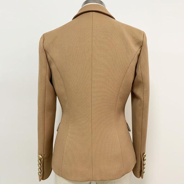 

women's suits & blazers fashion 2021 baroque designer blazer jacket women's slim fitting metal lion button, White;black