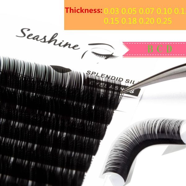

false eyelashes seashine faux lash 8 ~ 15mm mix premium natural synthetic mink individual eyelash extension makeup ready to ship