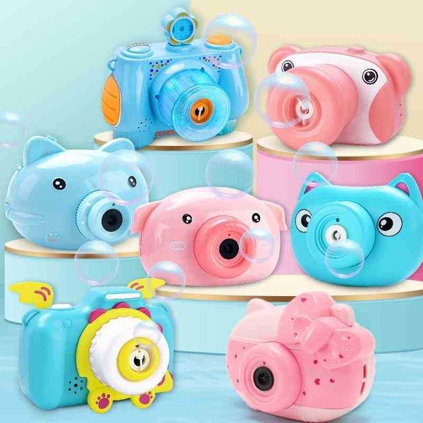 

net red pig bubble gun automatic music children's camera bubble baby bath water toy