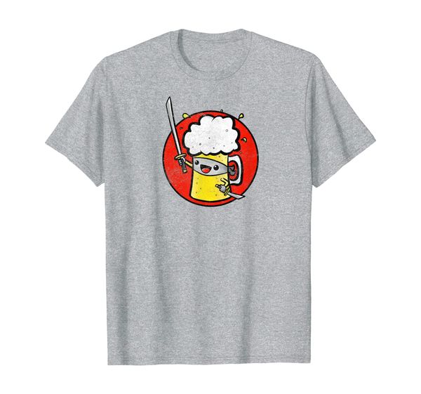 

retro ninja beer vintage funny brewing t-shirt, White;black