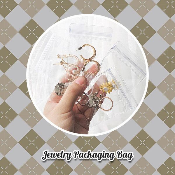 

storage boxes & bins transparent jewelry book anti oxidation organizer bag multifunction ts2 makeup organizers