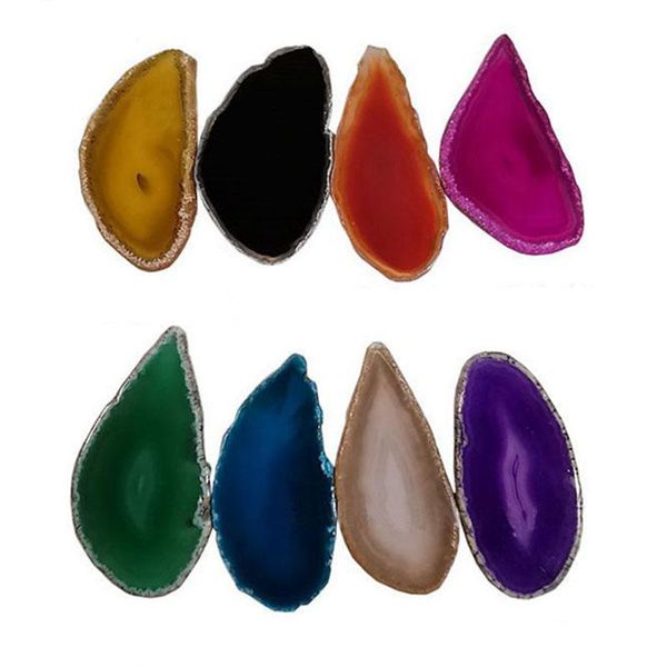 

cell phone mounts & holders original real agate crystal stone slice for diy pendant holder stand bracket with irregular shape