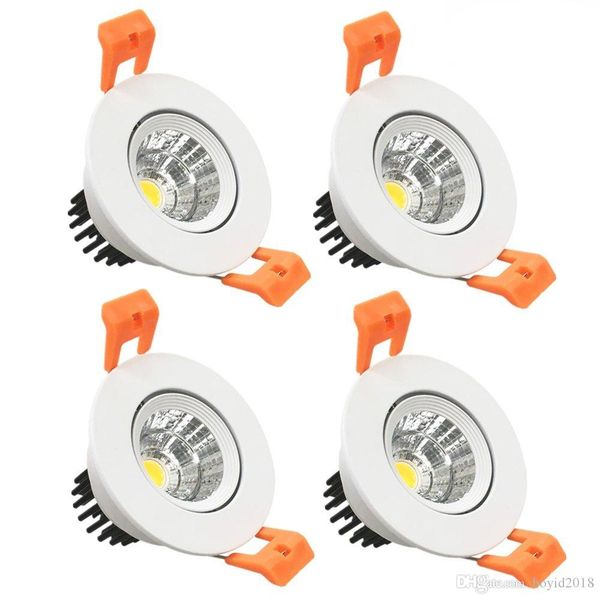 

3w cri80 led downlight cob directional retrofit kit 220lm cut-out 2in(51mm) 60 degree beam angle 3000k-6500k 25w halog