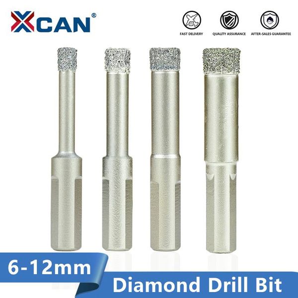 

professional drill bits xcan diamond coated bit 6/8/10/12mm dry drilling for glass marble granite ceramics hole cutter core