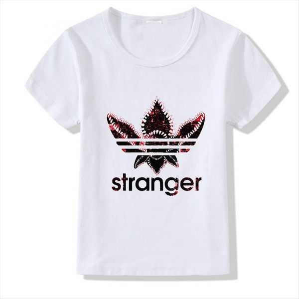 

stranger things t shirt kid short sleeve summer for girl boy casual o neck clothes baby camiseta,bal032, Blue
