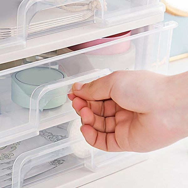 

storage drawers makeup organiser with clear cosmetic display table box case