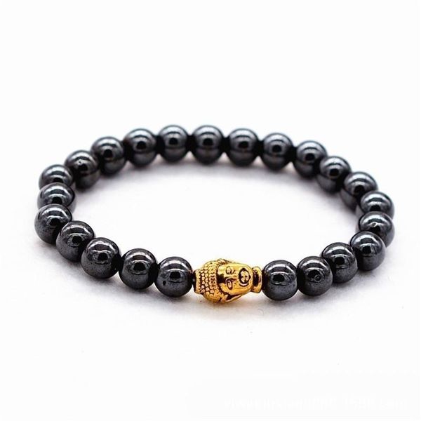 

charm bracelets beads bracelet buddha magnet for women men health care energy jewelry drop yp8033, Golden;silver