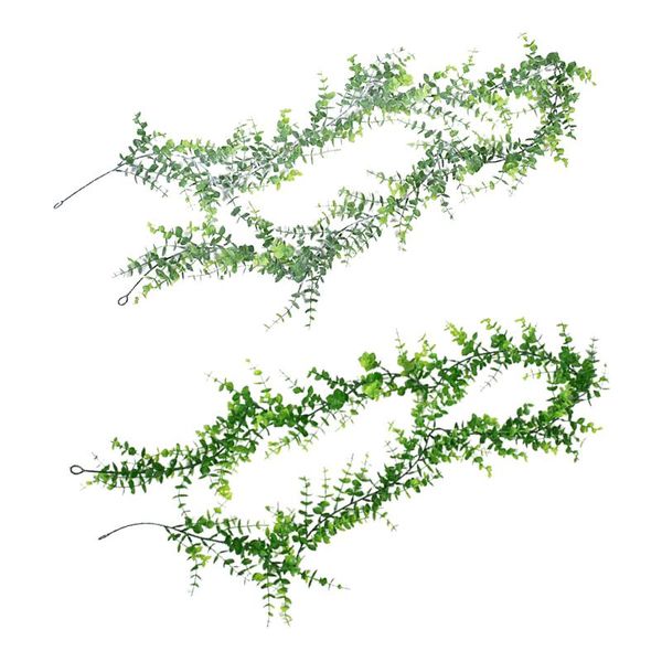 

artificial green eucalyptus leaves garland vine wedding greenery home birthday party table green leaves backdrop arch wall decor