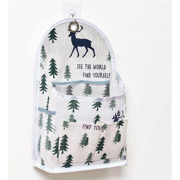 

storage boxes & bins creative wall hanging bag cotton linen kitchen sundries household products