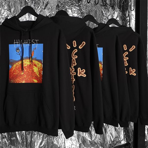 

2021 new fw travis scott hitr sun pullover mens women streetwear astroworld sweatshirts vintage hoodie men 6x22, Black