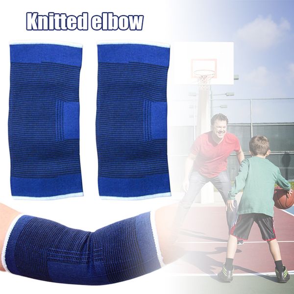 

1 pair compression elbow brace keep warm elbow sleeves for weightlifting sports tennis cycling m2