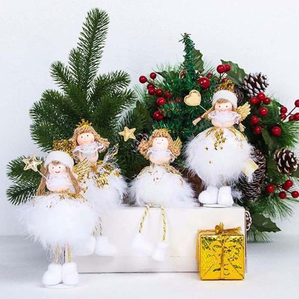 

christmas decorations angel doll merry for home decor noel xmas tree ornament happy year 20211