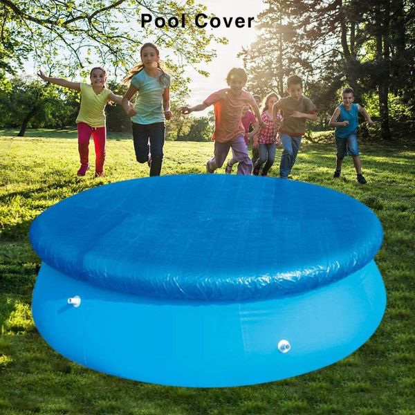 

pool & accessories 396cm high-quality inflatable cover cloth covers swimming dust tarpaulin blue support wholesale