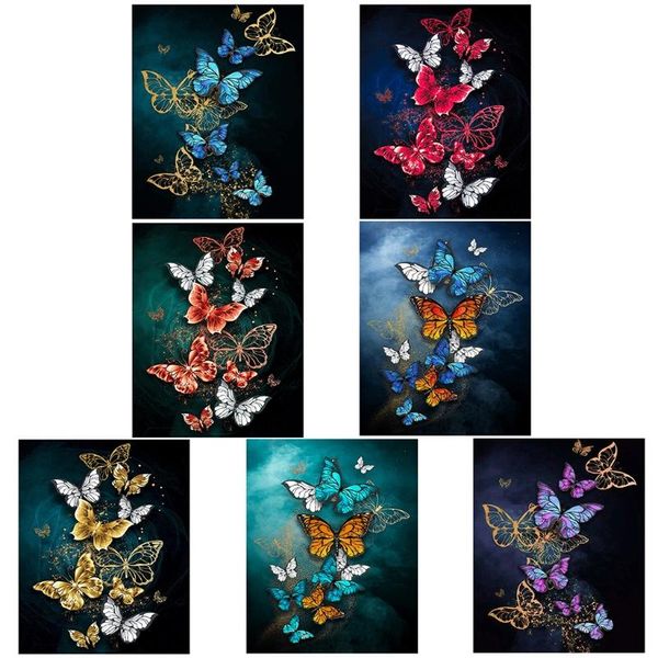 

paintings butterfly art oil painting by number kit diy exquisite crafts