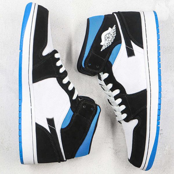

high og jumpman 1 basketball shoes mens womens white black blue outdoor sports