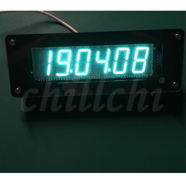 

desk & table clocks svb fluorescent tube clock vfd gps time calibration retro electronic diy vacuum