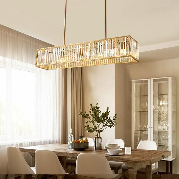 

modern dining room straight copper led e14 led pendant lights lustre k9 crystal luminarias lamparas hanging lamp fixtures