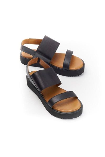 

sandals 128012 black genuine leather