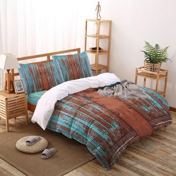 

bedding sets wood texture door fashion duvet cover king  kids boys girls bed set quilt comforter covers
