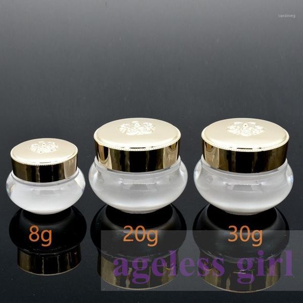 

storage bottles & jars acrylic cream jar eye white make up refillable trial sample cosmetic package