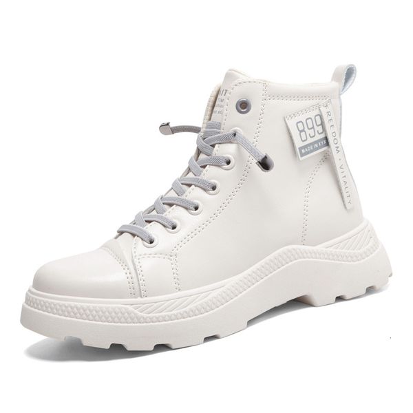 

high-up white, high-skin 2021-fall/winter warm white female shoes pauz, Black